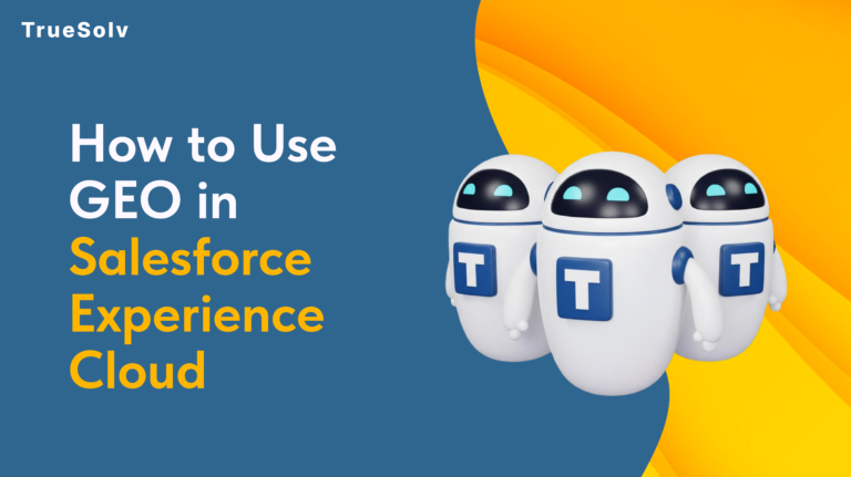 Salesforce Experience Builder SEO settings panel showing the Generative Engine Optimization toggle