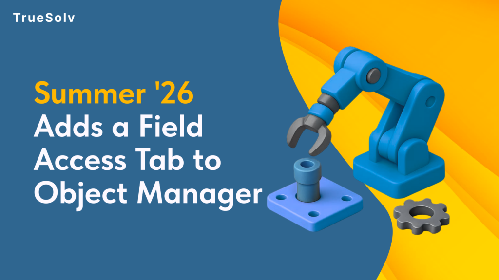 Salesforce Object Manager Field Access tab showing field level security across profiles and permission sets