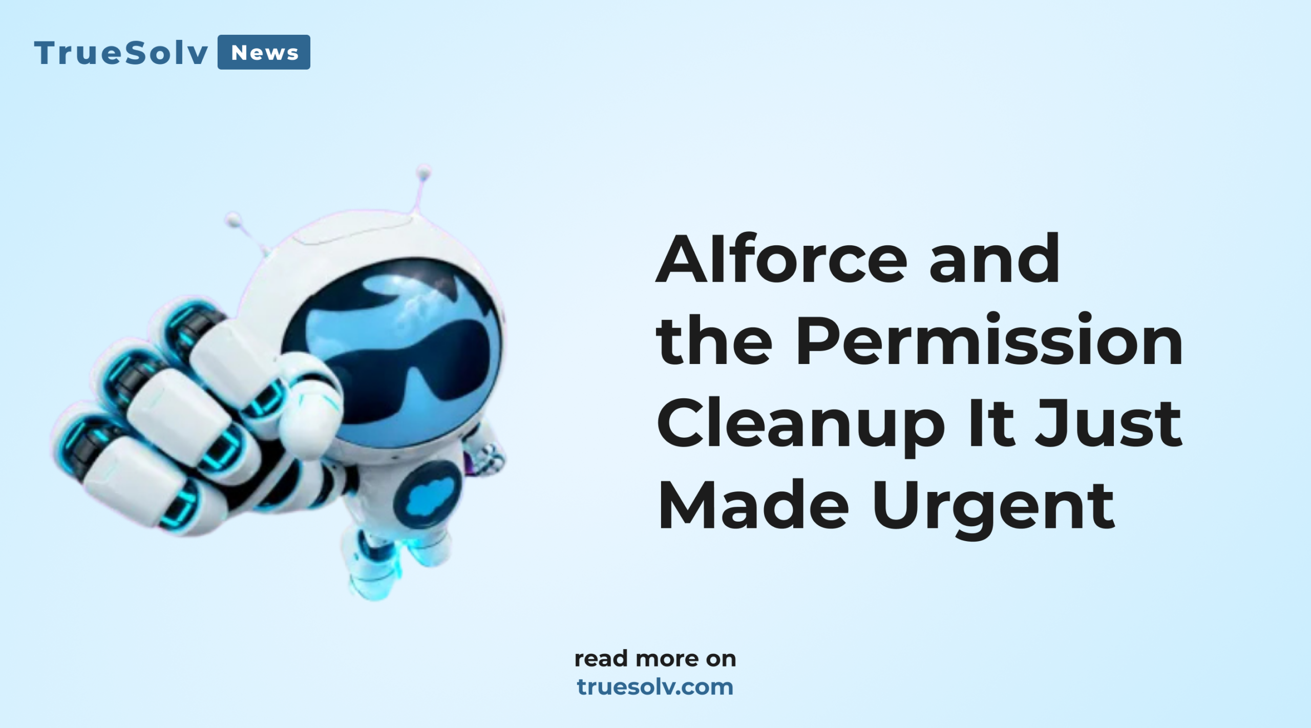 AIforce interface layer diagram showing Salesforce permissions exposed through Slack and Claude